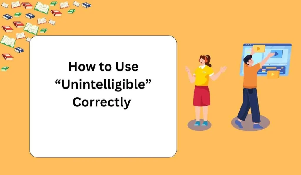How to Use “Unintelligible” Correctly 