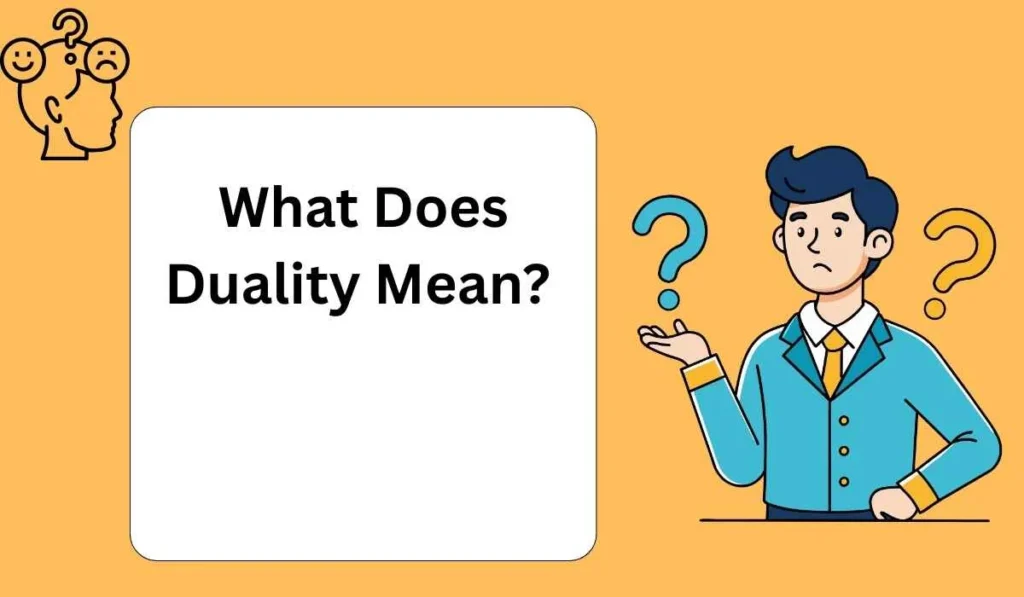 What Does Duality Mean?