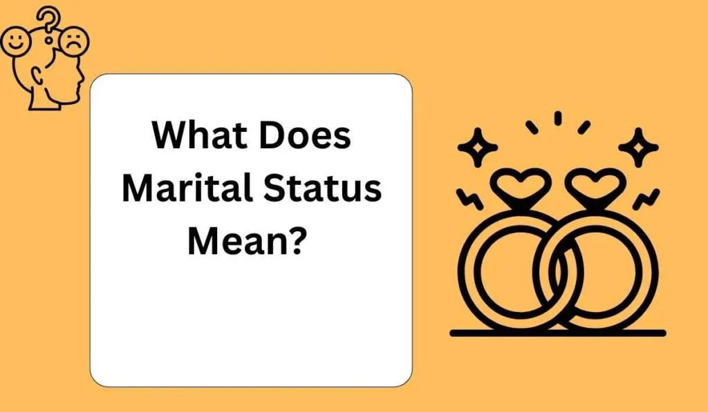 What Does Marital Status Mean? 