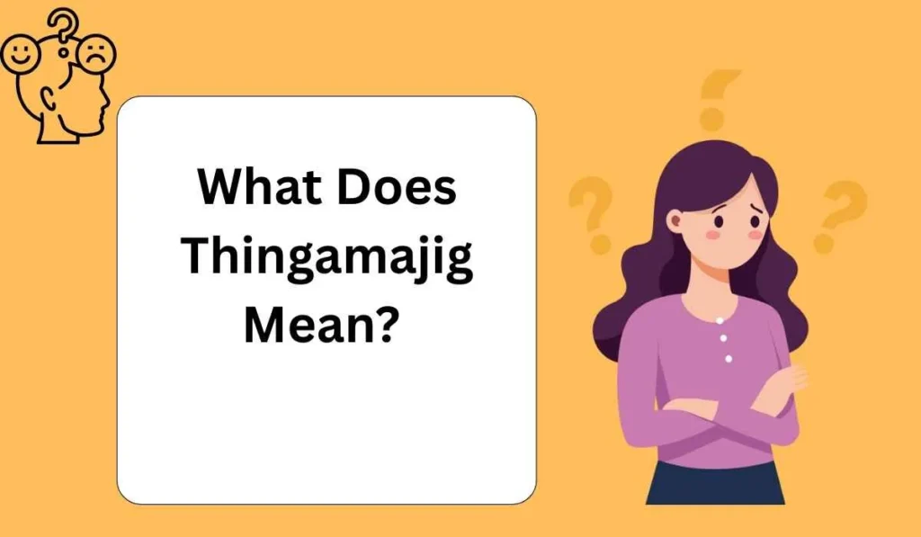 What Does Thingamajig Mean? 