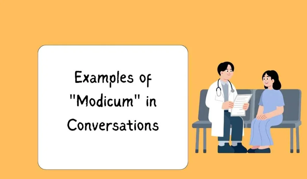 Examples of "Modicum" in Conversations