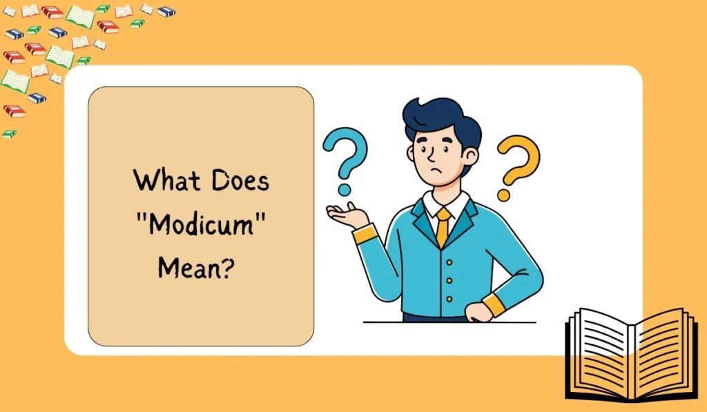What Does "Modicum" Mean?