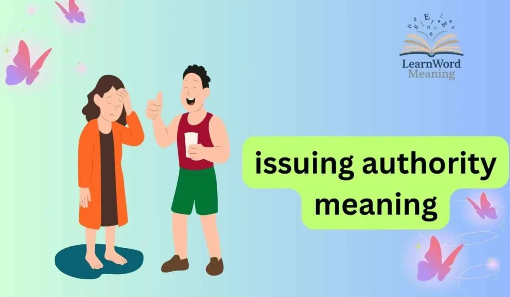 issuing authority meaning