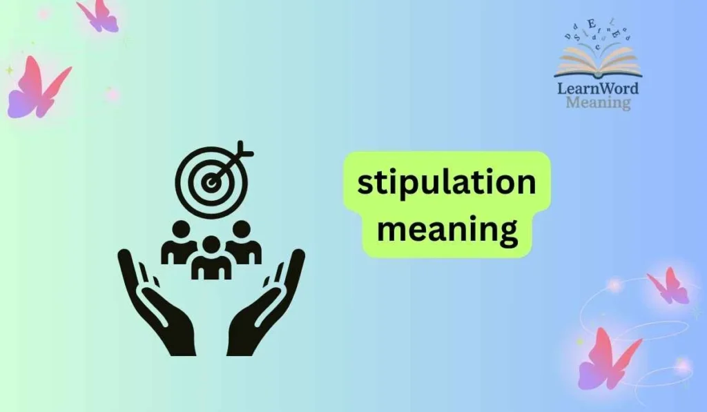 stipulation meaning