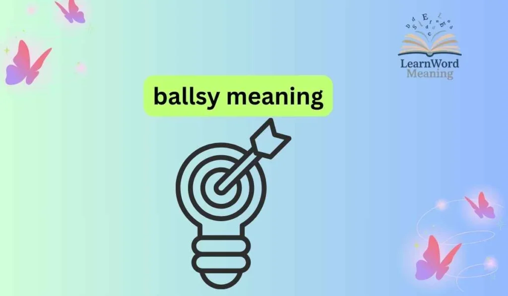 ballsy meaning