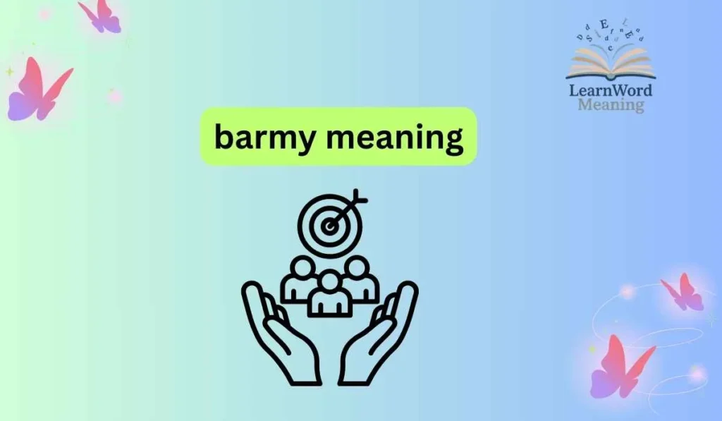 barmy meaning