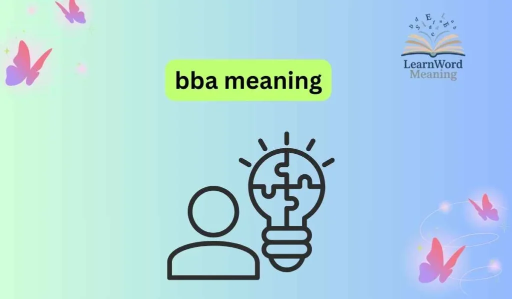 bba meaning