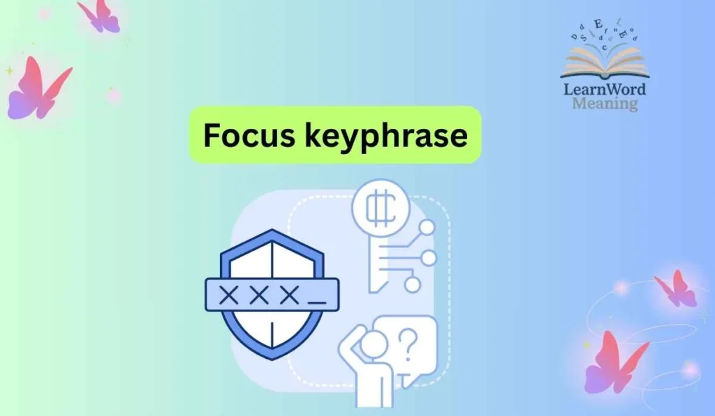 Focus keyphrase