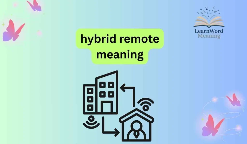 hybrid remote meaning