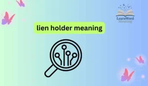 lien holder meaning