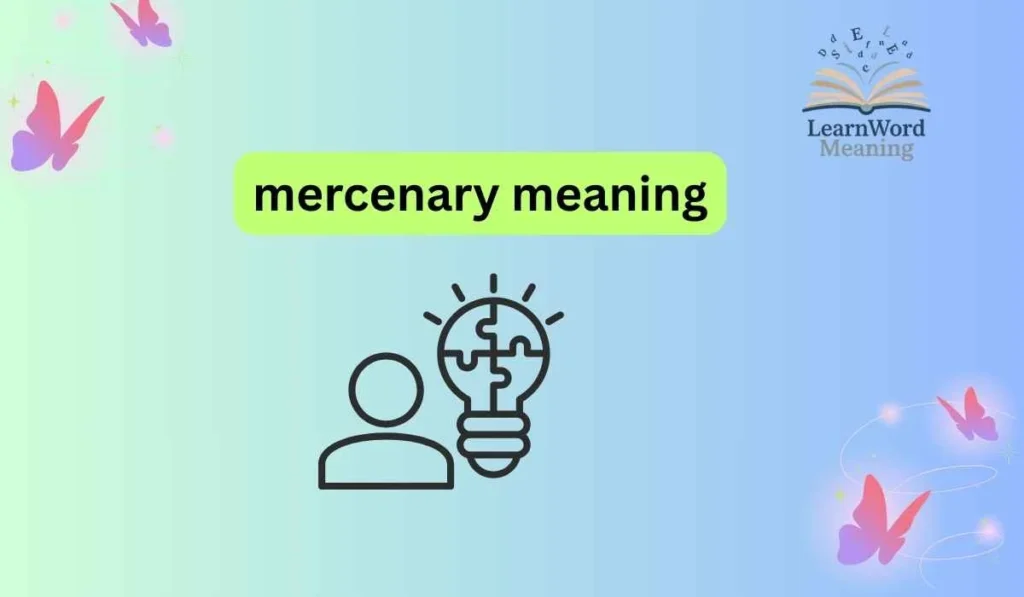 mercenary meaning