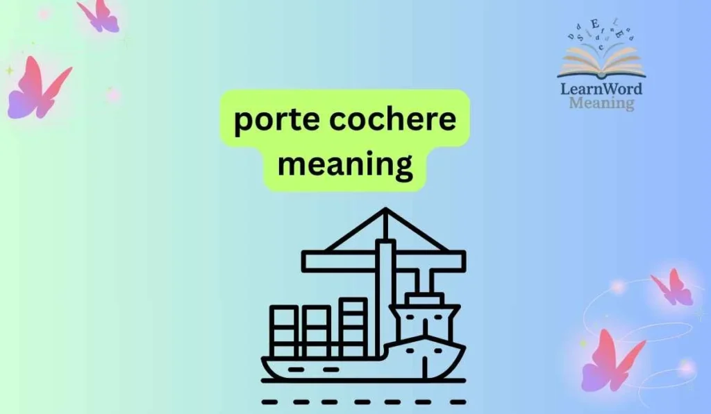 porte cochere meaning