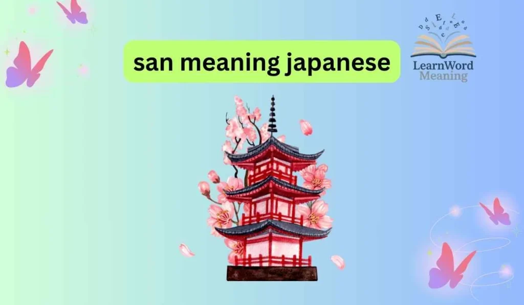 san meaning japanese