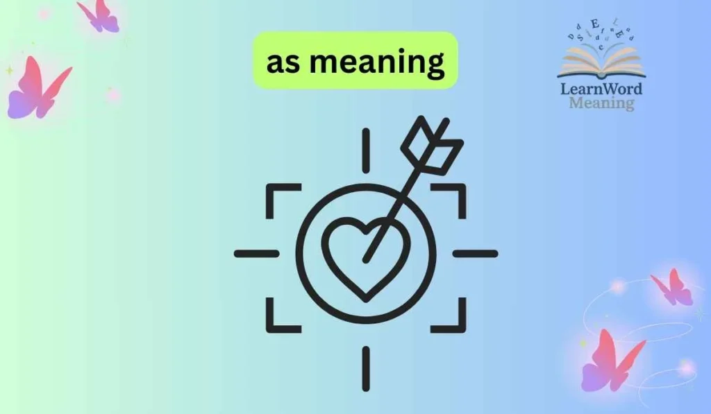 as meaning