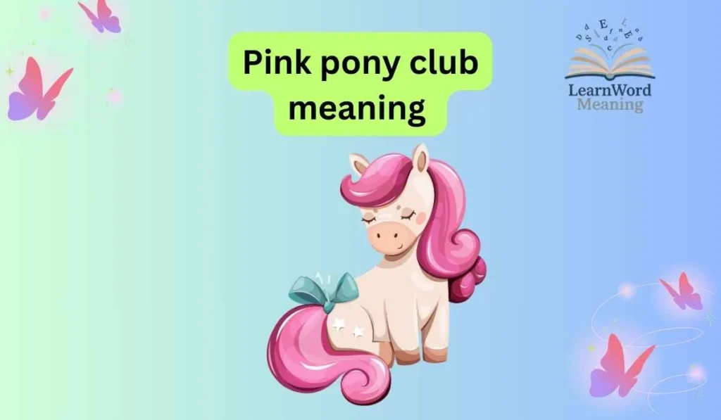 Pink pony club meaning
