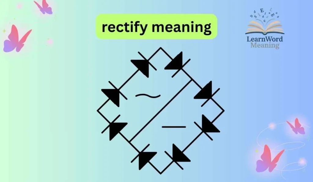 rectify meaning